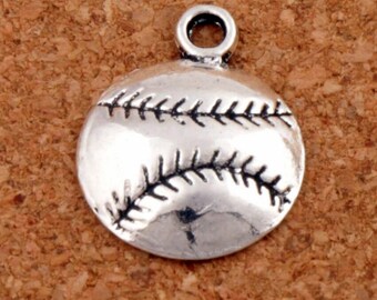 3d softball croc charm