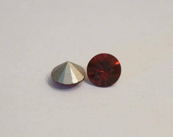 2 rhinestones - Red