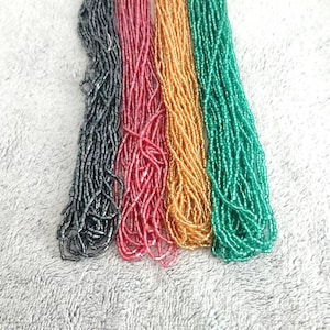 Tube seed beads / Beads for jewelry making / Tube beads / Jewelry making / Beading thread / Creative hobbies
