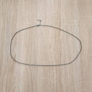 Waist chain | Body jewelry | Boho | Boho | Minimalist bracelet | Simple | Charcoal gray