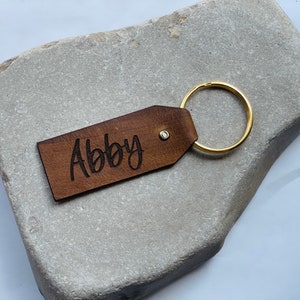 tayloredbycortes Rivet Keychain - Gold Key Ring Natural