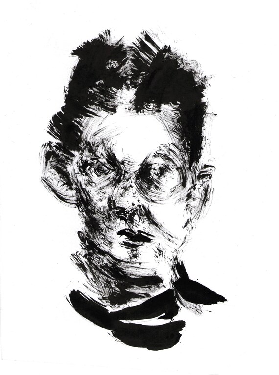 Contemporary Drawing Virtuous Portrait Best Of 2018 Expressive Etsy
