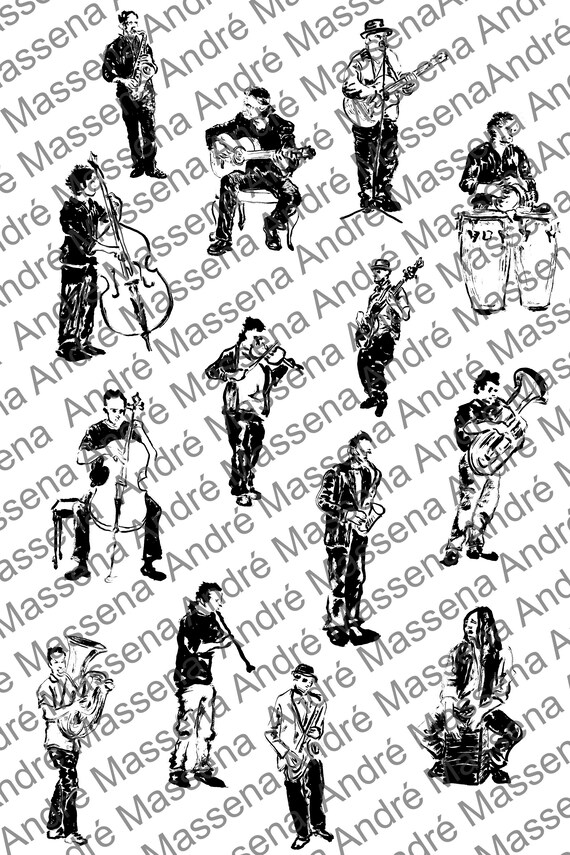 Hand Drawn Music Svg And Png Clip Art Music Clip Art And Etsy