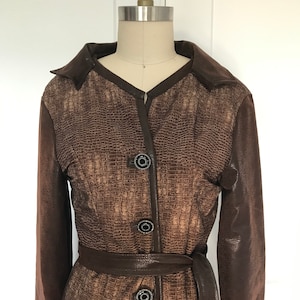 Cotton and Brocade Triangle Dress Coat