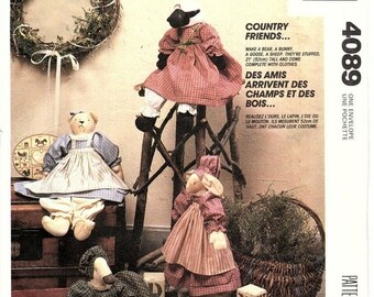 McCall/'s 4089 20/" Country Friends /& Clothes Pattern