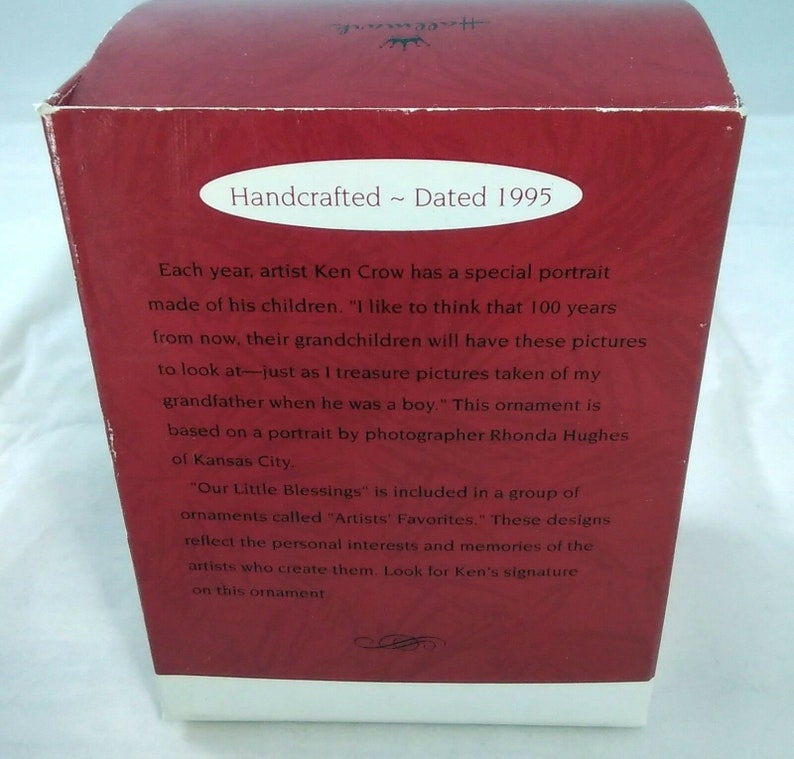 Our Little Blessings Artists/' Favorites Series 1995 Hallmark Keepsake Ornament