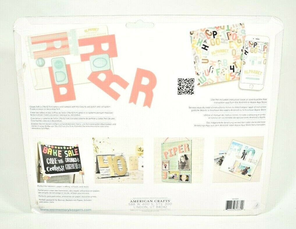 We R Memory Keepers Alphabet Punch Board crafts Etsy