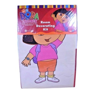 Nickelodeon Jr Room Decorating Kit Stickers Paint Stamps Dora the Explorer New