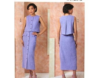 Vogue V2118 Misses 6 to 14 Top and Skirt Uncut Sewing Pattern