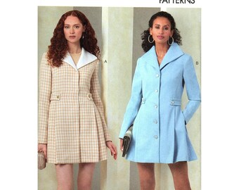 Vogue V2092 Misses 16 to 24 Retro Outerwear Coats Uncut Sewing Pattern