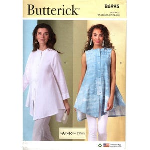 Butterick B6995 Misses 18 to 26 Asymmetrical Tunic Sewing Pattern