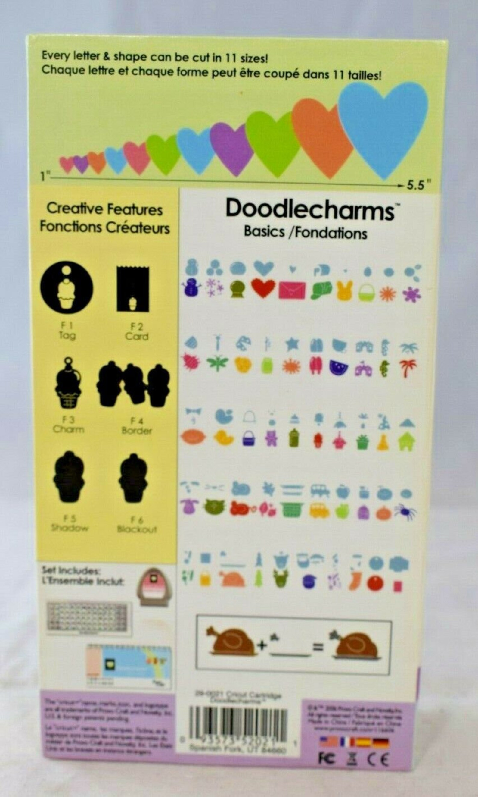 Provo Craft Doodlecharms Font Cartridge Kit Cricut Etsy