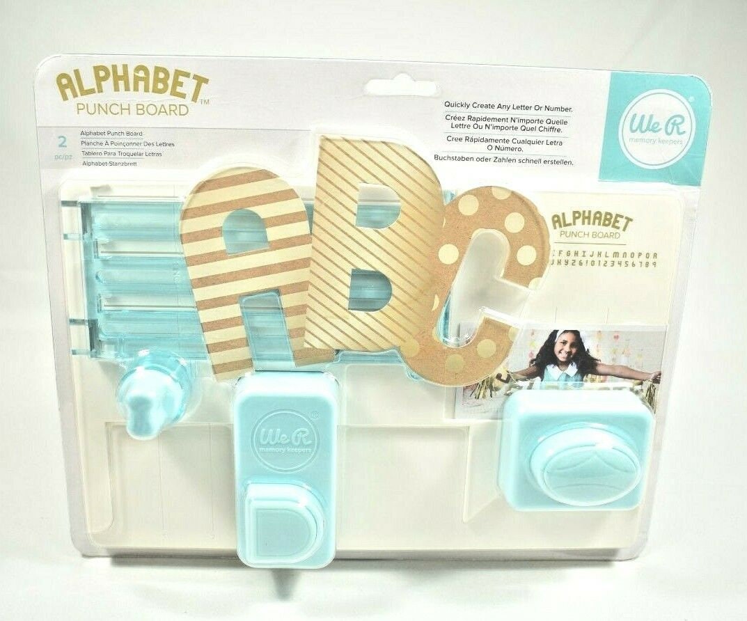 We R Memory Keepers Alphabet Punch Board crafts Etsy
