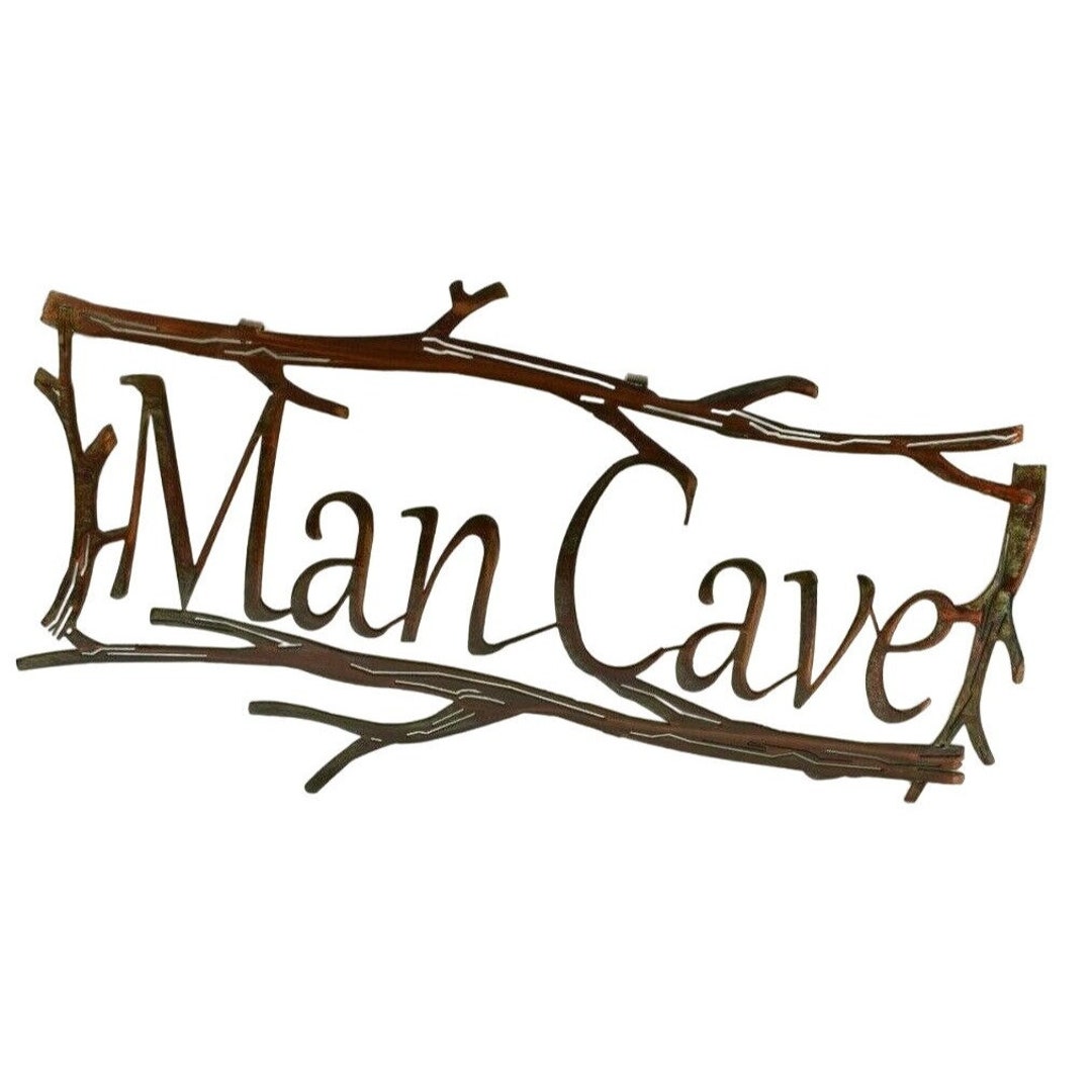 Man Cave 18 Inch Laser Cut Metal Decorative Hanging Wall Art - Etsy