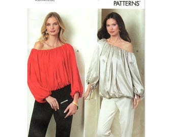 Vogue V2091 Misses XS to XXL Off-Shoulder Top Uncut Sewing Pattern