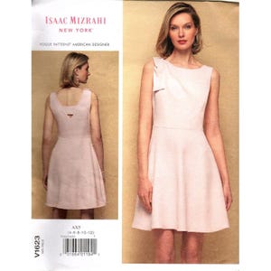 Vogue V1623 Misses 4 to 12 Designer Isaac Mizrahi NY Dress Uncut Sewing Pattern