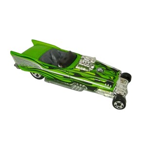 Hot Wheels Vintage 2001 Green Flames &#39;57 Roadster Loose Diecast Car