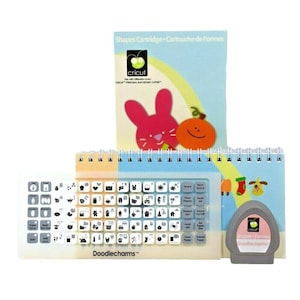 Provo Craft Doodlecharms Shapes フォントカートリッジキット Cricut マシン スクラップブッキング