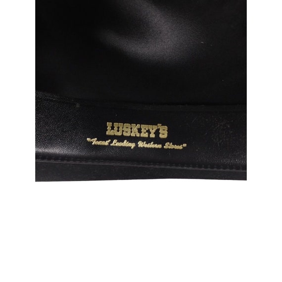 Vintage Luskey’s Roper Size 7.25 Black Supreme Ve… - image 4