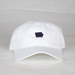 White / Navy Iowa Hat