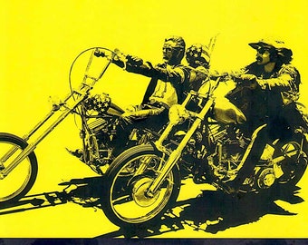 Easy Rider + The American Dreamer | 60s Cult Classic, Dennis Hopper | 2020 print, gatefold | Japanese chirashi film poster