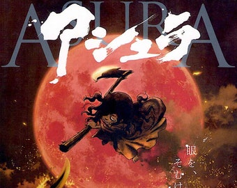 Asura | Japan Anime, Keiichi Sato | 2012 original print, gatefold | Japanese chirashi film flyer