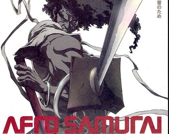 Afro Samurai | Japan Anime, Fuminori Kizaki | 2007 original print | Japanese chirashi film flyer