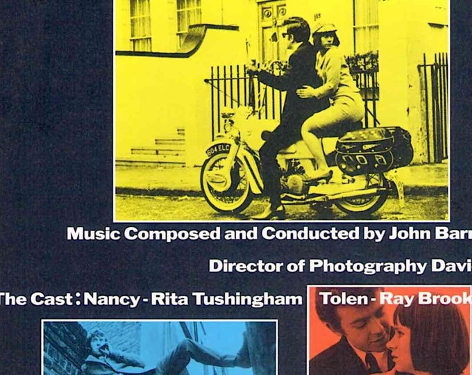 The Knack and How to Get It | 60s UK Classic, Rita Tushingham | 1991 print | vintage Japanese chirashi film flyer