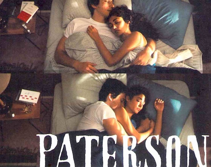 Paterson | Jim Jarmusch, Adam Driver, Golshifteh Farahani | 2017 original print | Japanese chirashi film flyer