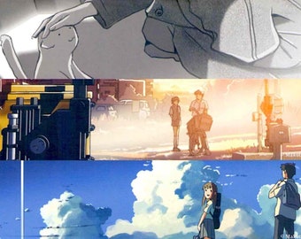 Makoto Shinkai Retrospective | Japan Anime Classics | 2016 print | Japanese chirashi film poster