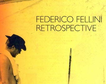 Federico Fellini Retrospective (A) | Italian Classic 1950-80s | 2003 print | Japanese chirashi film poster