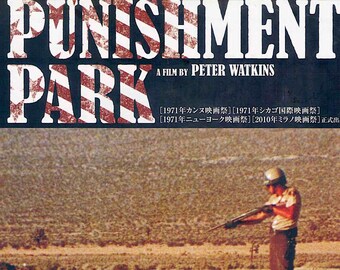 Punishment Park | 70s US Cinema, Peter Watkins | 2015 print | Japanese chirashi film flyer