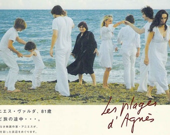 Beaches of Agnès (A) | French Cinema, Agnes Varda | 2009 original print | Japanese chirashi film poster