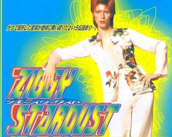 Ziggy Stardust (A) | David Bowie, DA Pennebaker Documentary | 1999 print | vintage Japanese chirashi film poster