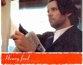 Henry Fool (A) | 90s Independent Classic, Hal Hartley | 1999 original print | vintage Japanese chirashi film poster