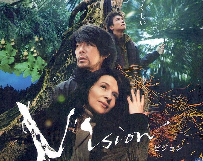 Vision (A) | Japan Cinema, Juliette Binoche, Naomi Kawase | 2018 original print | Japanese chirashi film flyer