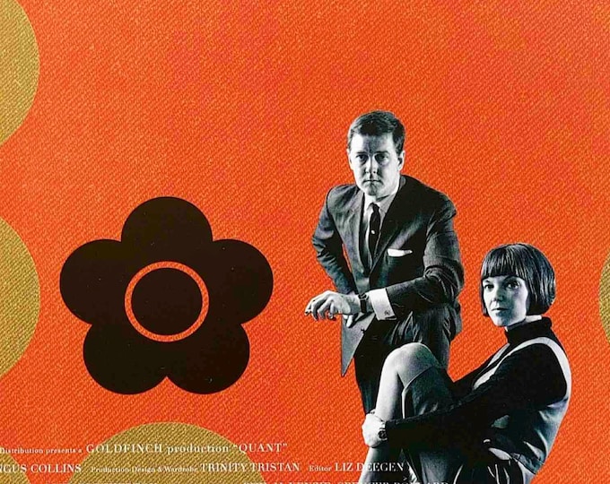 Quant | British Cinema, Mary Quant Documentary, Sadie Frost |  2022 original print | Japanese chirashi film poster
