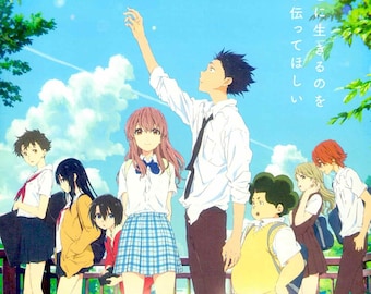 A Silent Voice (A) | Anime, Naoko Yamada | 2016 print | Japanese chirashi film poster