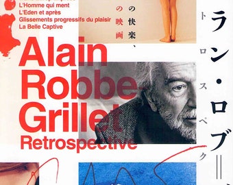 Alain Robbe-Grillet Retrospective (A) | French Nouveau Roman | 2018 print | Japanese chirashi film poster