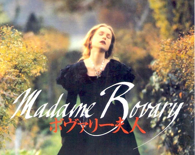 Madame Bovary | 90s French Cinema, Isabelle Huppert, Claude Chabrol | 1992 original print | vintage Japanese chirashi film flyer