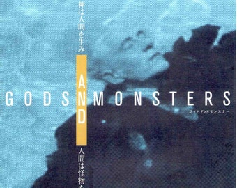 Gods and Monsters | 90s Queer Cinema, Bill Condon, Ian McKellen | 2000 original print | Japanese chirashi film flyer
