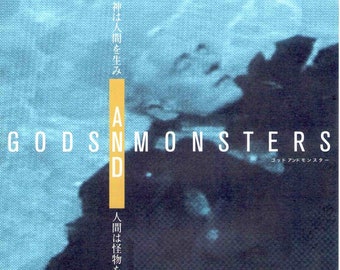 Gods and Monsters | 90s Queer Cinema, Bill Condon, Ian McKellen | 2000 original print | Japanese chirashi film poster