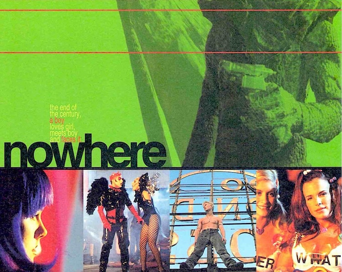 Nowhere | 90s Queer Cinema, Gregg Araki, James Duval | 1998 original print | vintage Japanese chirashi film poster