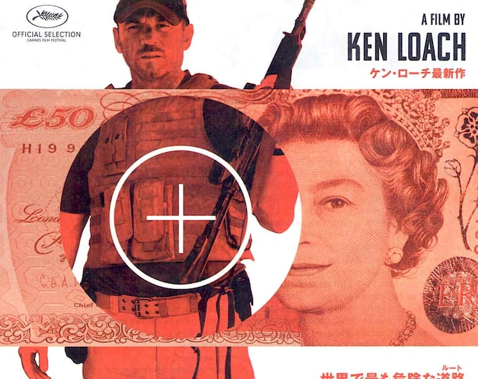 Route Irish (A) | British Cinema, Ken Loach | 2012 original print | Japanese chirashi film flyer
