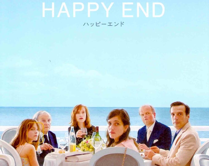 Happy End | French Cinema, Michael Haneke | 2018 original print | Japanese chirashi film flyer