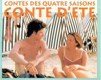 A Summer's Tale | 90s French Classic, Eric Rohmer | 1996 original print | vintage Japanese chirashi film flyer