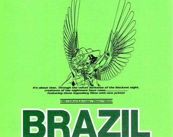 Brazil (B) | 80s Cult Movie, Terry Gilliam | 1997 Print | vintage Japanese chirashi film poster