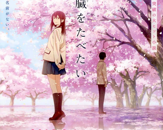 I Want to Eat Your Pancreas | Japan Anime | 2018 original print | Japanese chirashi film flyer