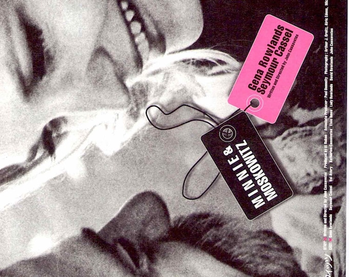 Minnie and Moskowitz | 70s American Classic, John Cassavetes, Gena Rowlands | 2000 print | Japanese chirashi film flyer