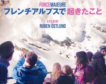 Force Majeure | European Cinema, Ruben Östlund | 2015 original print | Japanese chirashi film poster